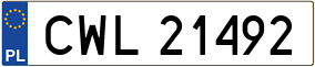 Trailer License Plate